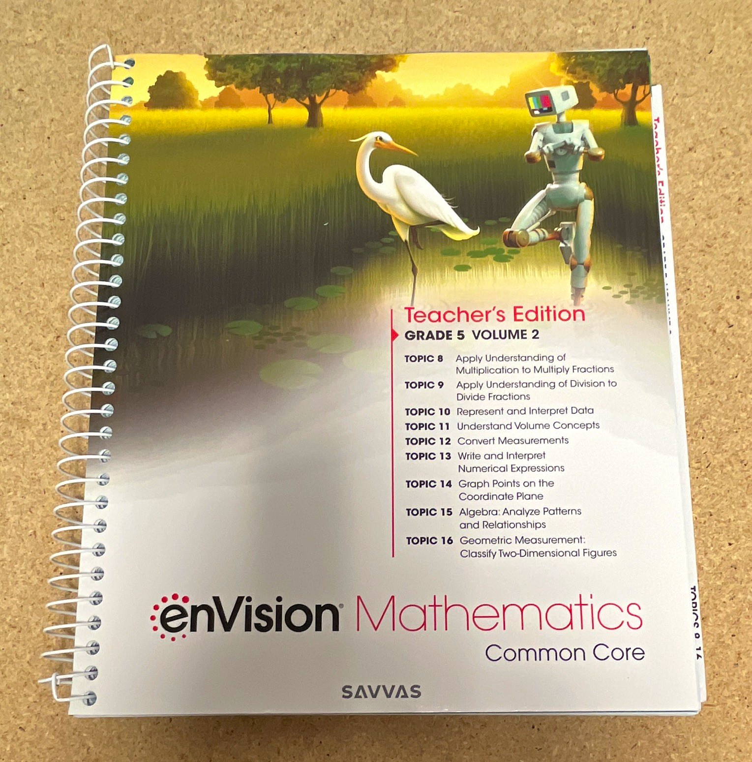 Savvas enVision Mathematics Common Core Teacher’s Edition Grade 5 Vol 2 ISBN