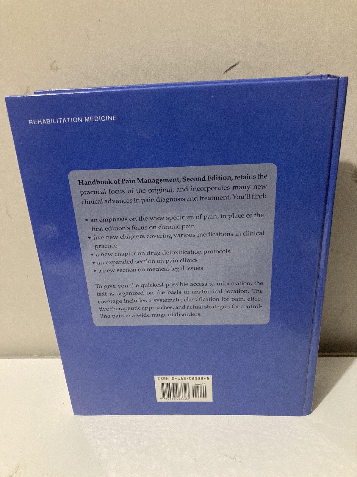 Handbook of Pain Management by John R. Satterthwaite (1994, Book, Other)