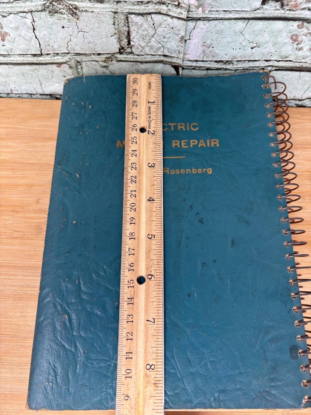 1951 ELECTRIC MOTOR REPAIR Rosenberg Double Book Spiral Bound Enlarged ED READ