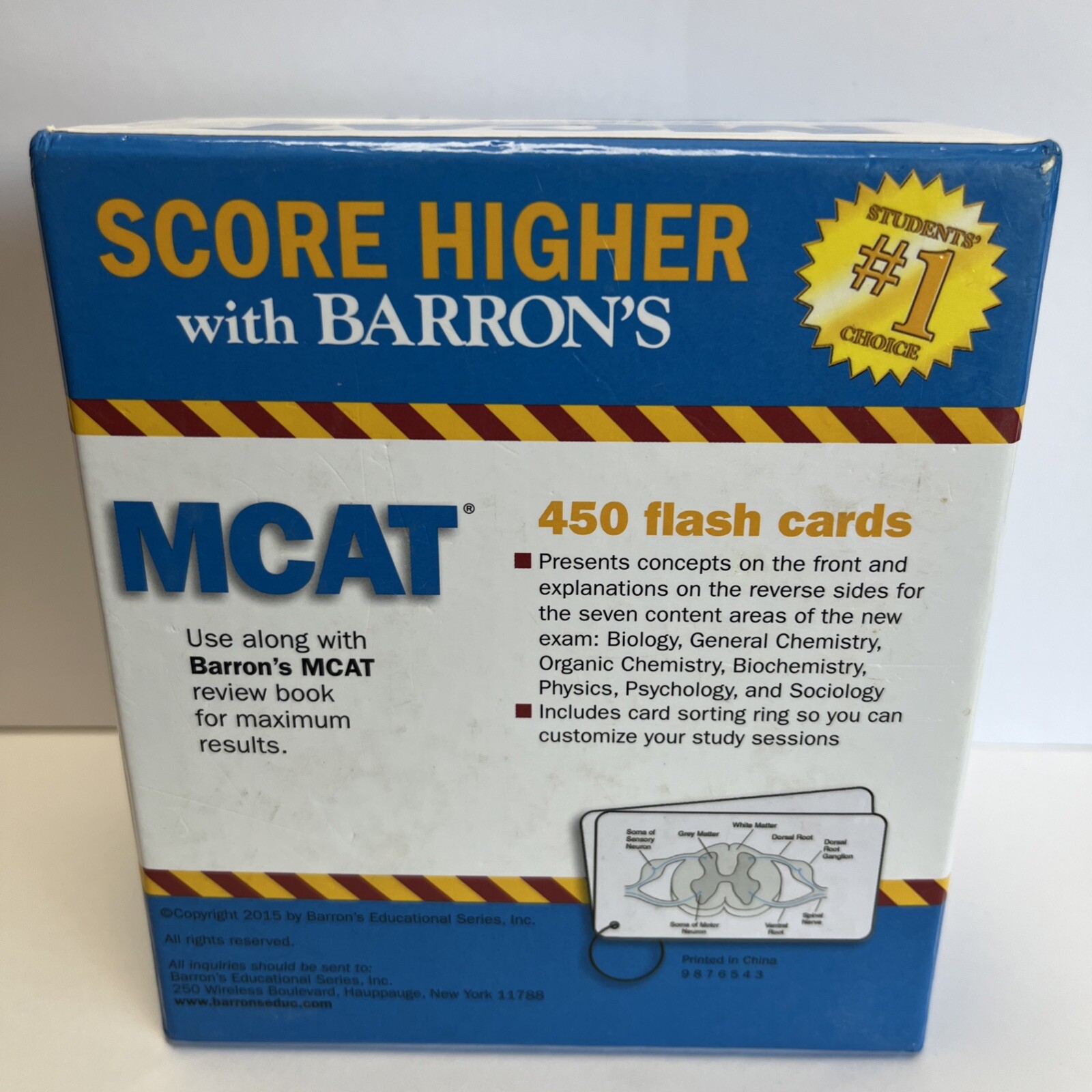 Barron’s Test Prep Ser.: MCAT Flash Cards – 2015