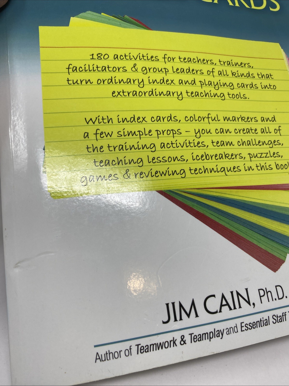 Teambuilding with Index Cards by James Cain (2019, Trade Paperback)