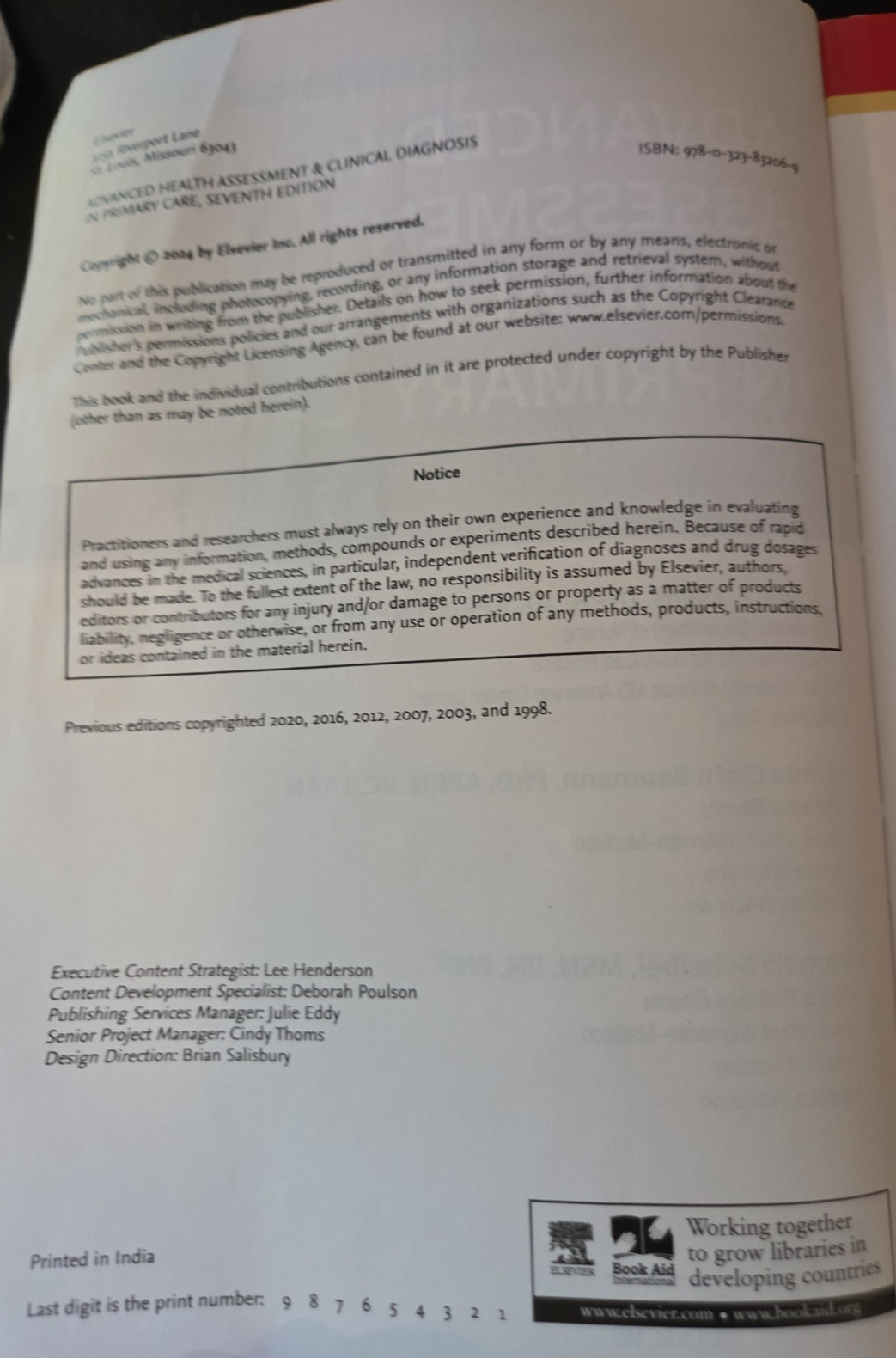 Advanced Health Assessment & Clinical Diagnosis in Primary Care, Dains DrPH JD