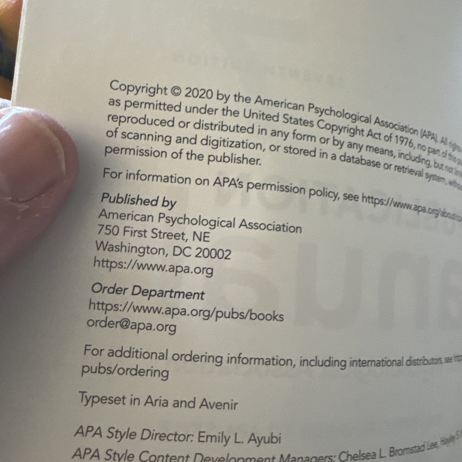 Publication Manual (OFFICIAL) 7th Edition of the American Psychological…