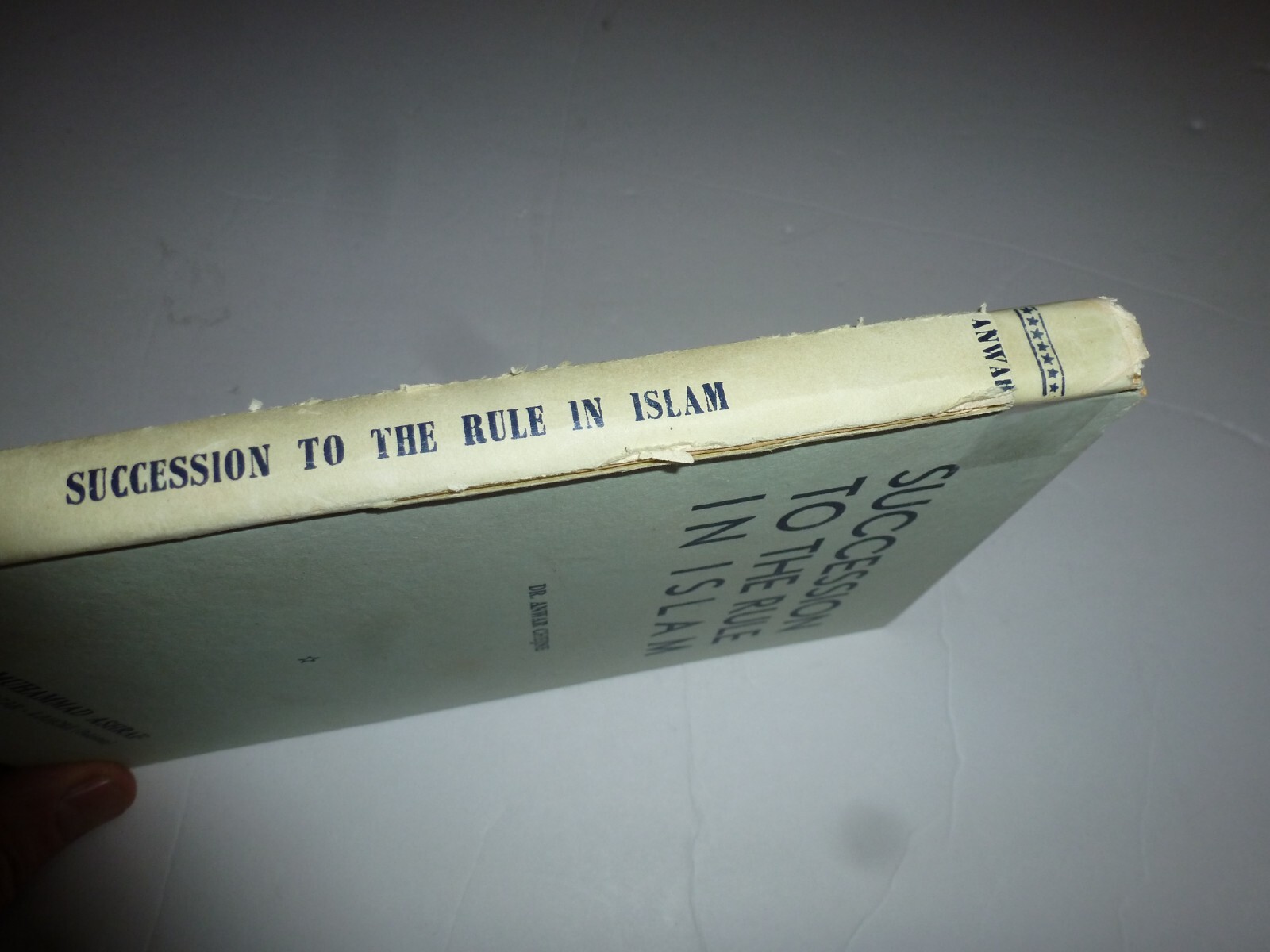 RARE Succession to the Rule in Islam Anwar G. Chejne Published in Pakistan 1960