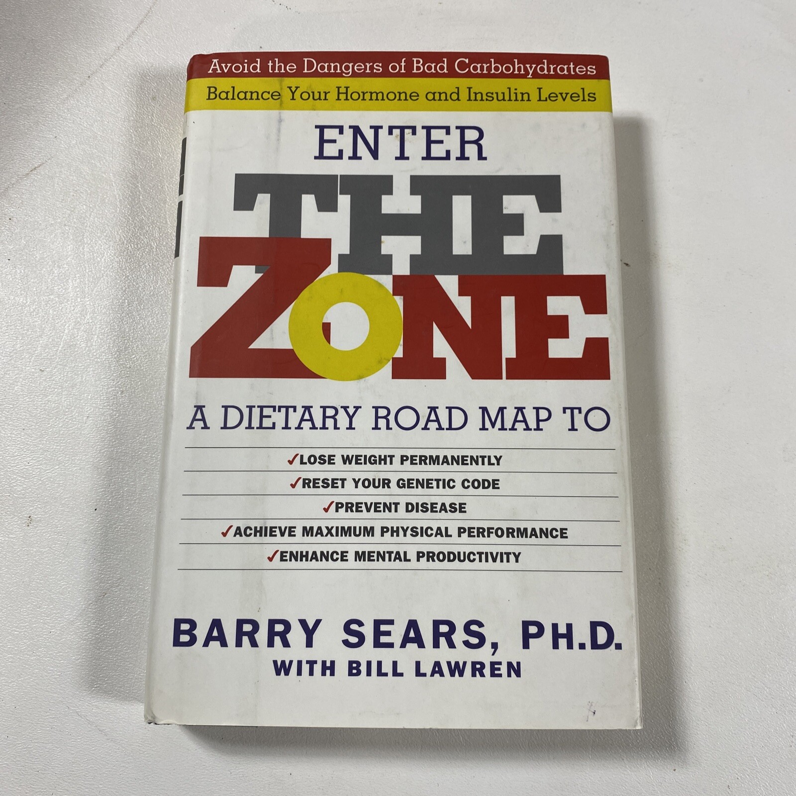 The Zone : A Dietary Road Map – Barry Sears (Dust Jacket, 1995, 1st Edition)