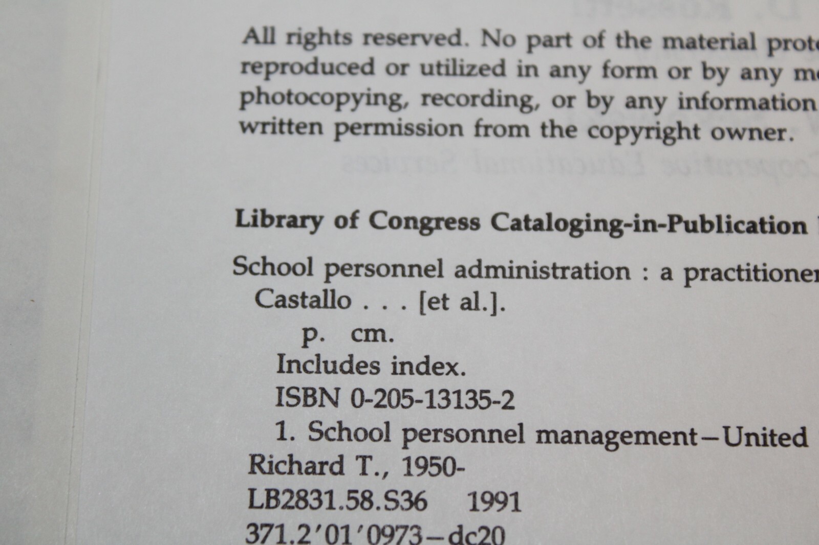 School Personnel Administration : A Practitioner’s Guide by Matthew R. Fletcher,