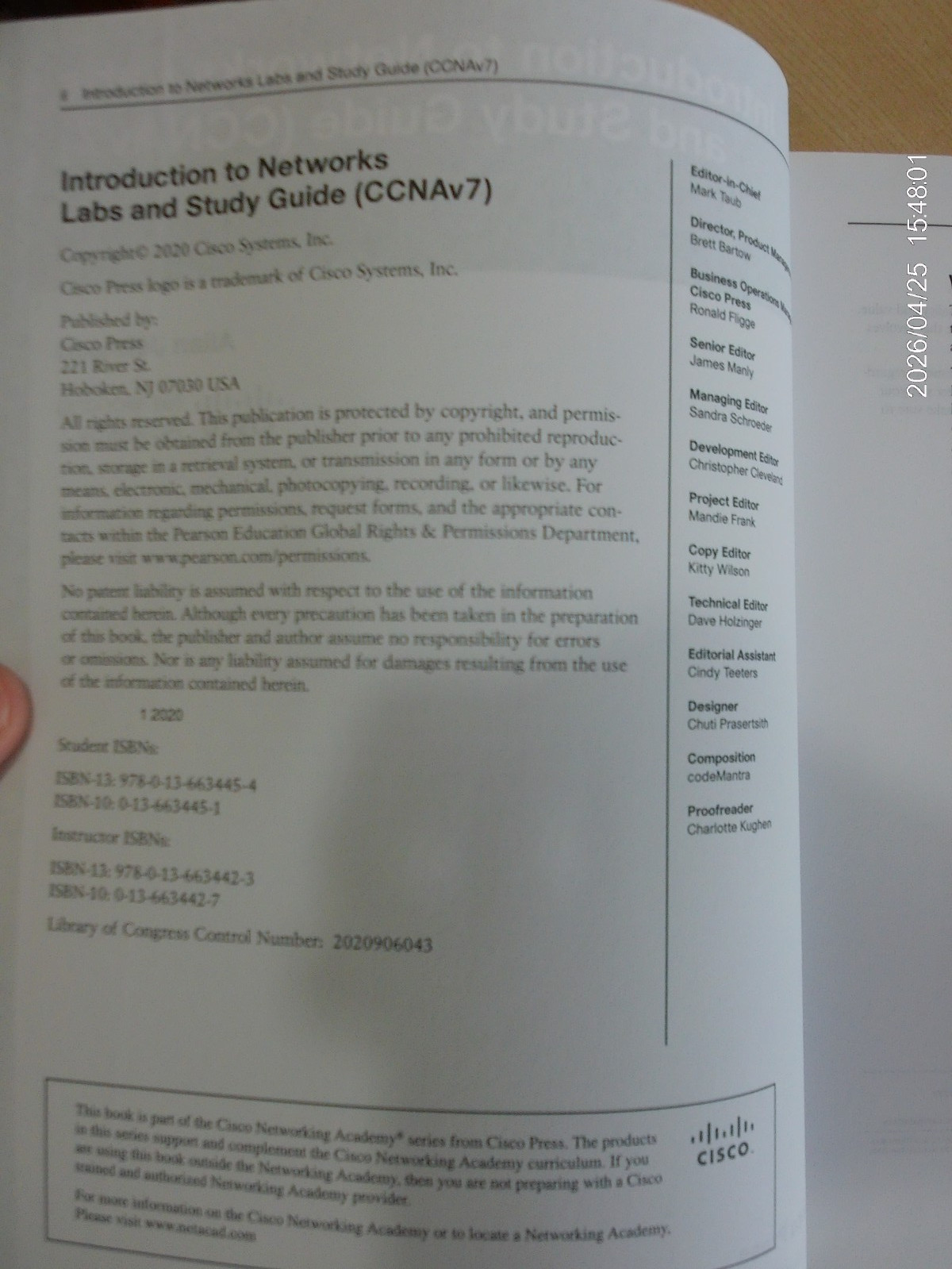 Introduction to Networks Labs and Study Guide (Ccnav7) Allan Johnson (2020, PB)