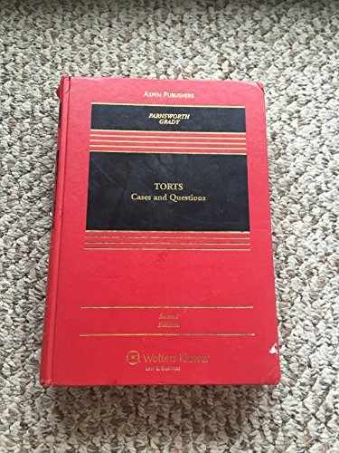 Torts: Cases and Questions – Hardcover, by Farnsworth Ward; Grady – Acceptable