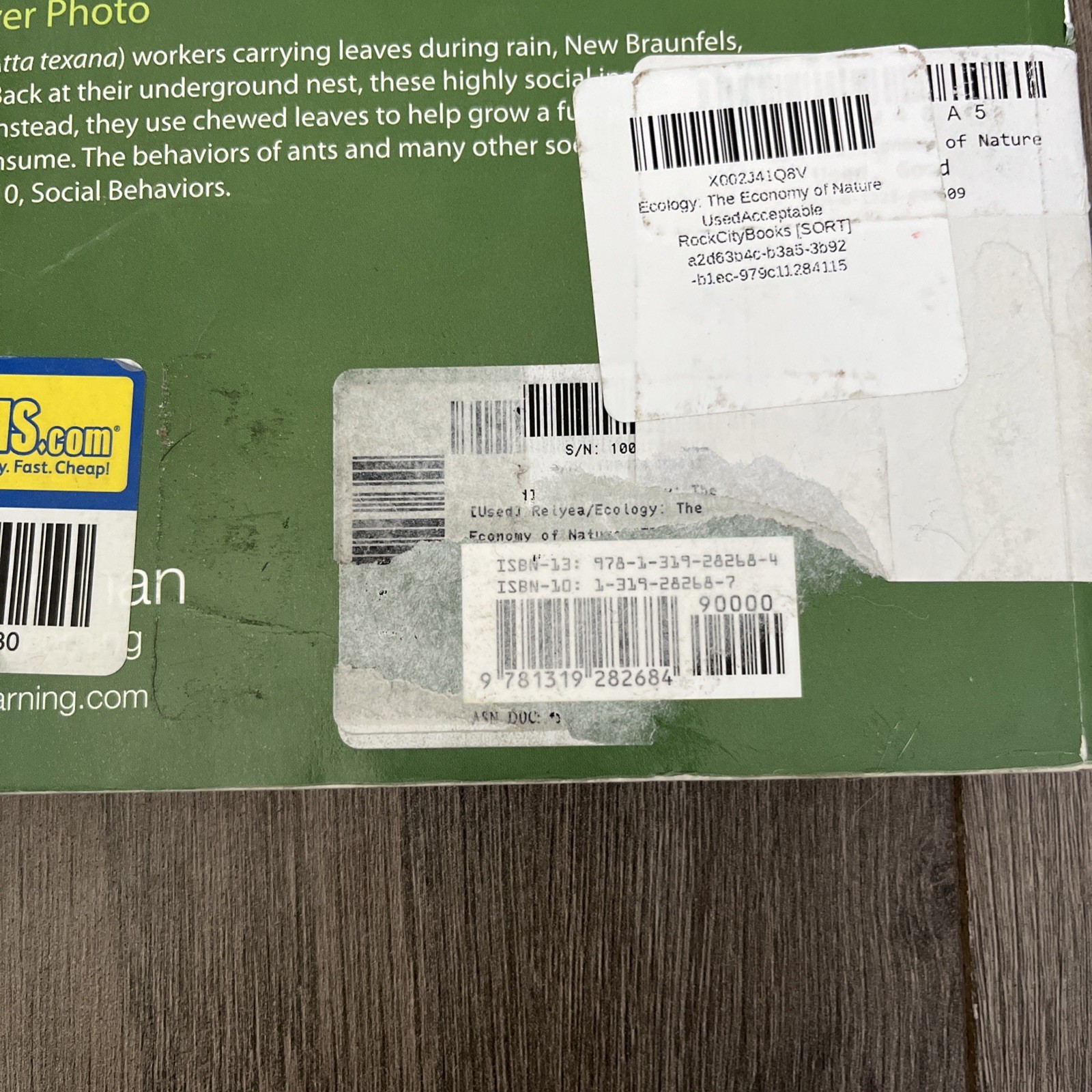 Ecology: the Economy of Nature by Rick Relyea and Robert E. Ricklefs (2019,…