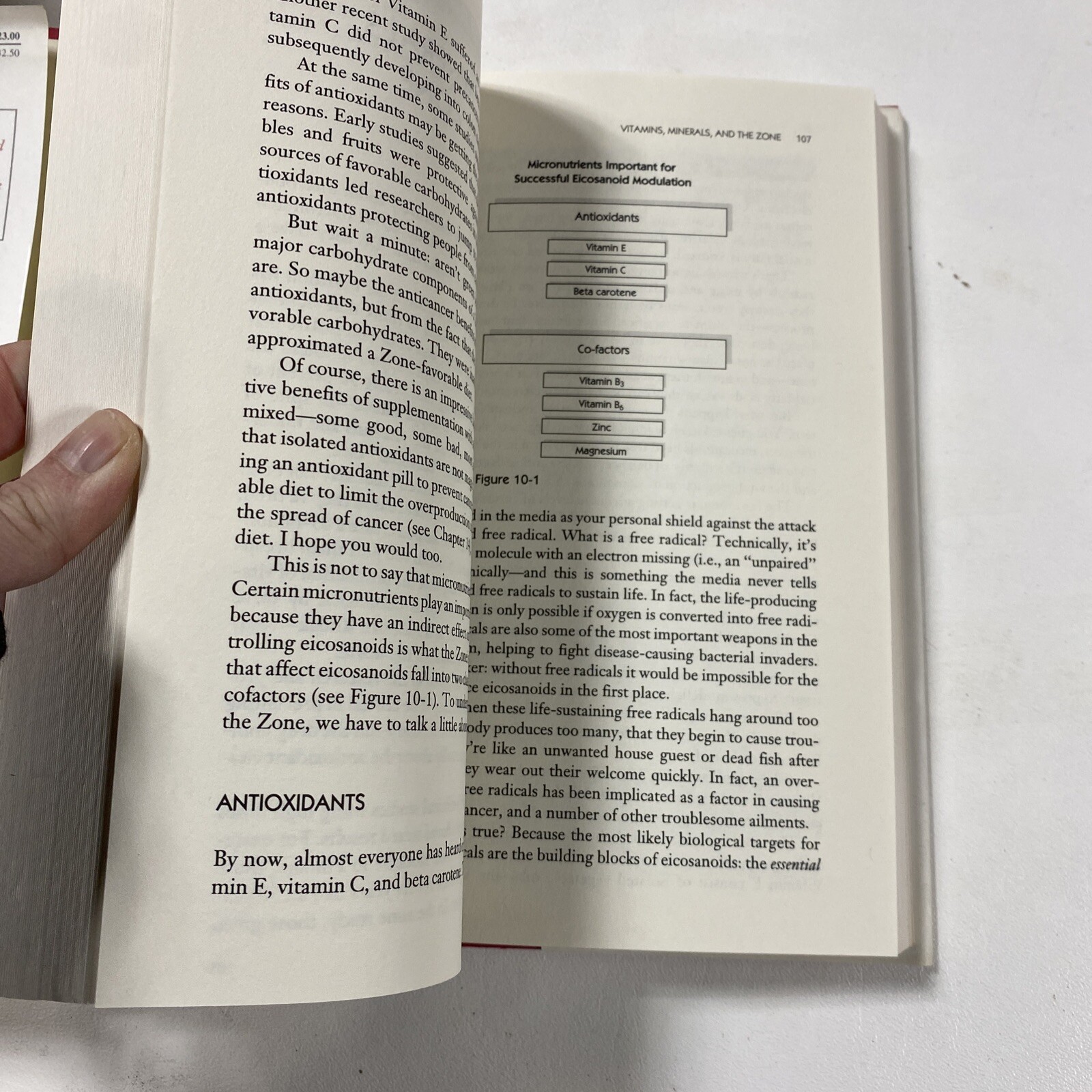 The Zone : A Dietary Road Map – Barry Sears (Dust Jacket, 1995, 1st Edition)