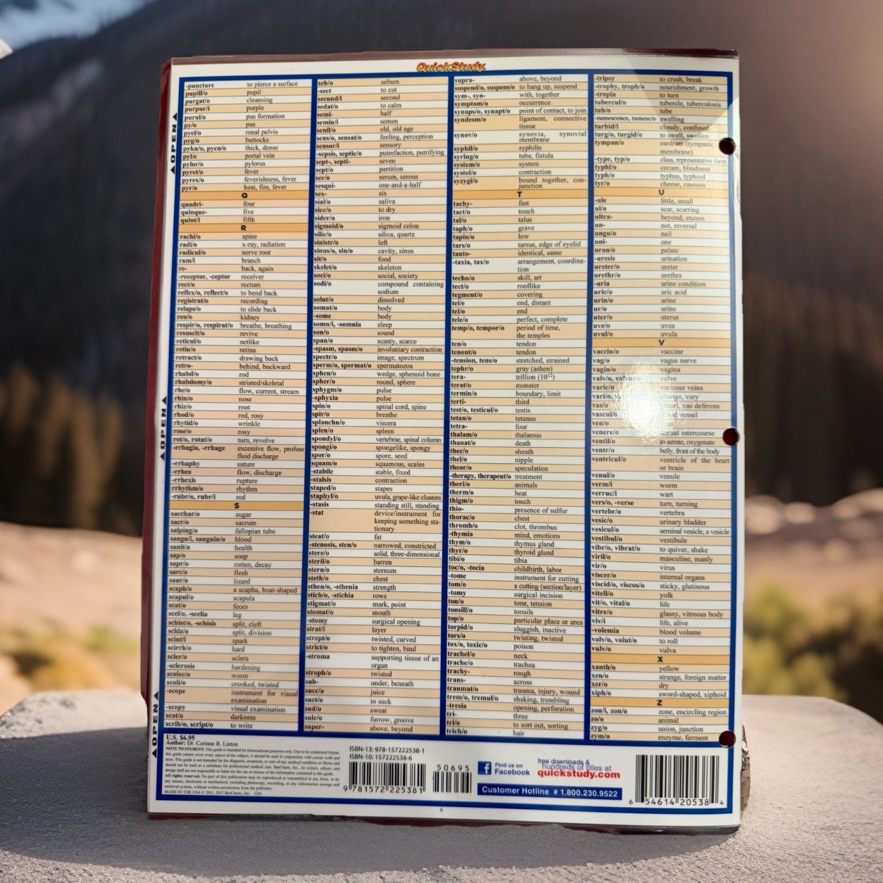 Medical Terminology: the Basics : A QuickStudy Laminated Reference Guide by…