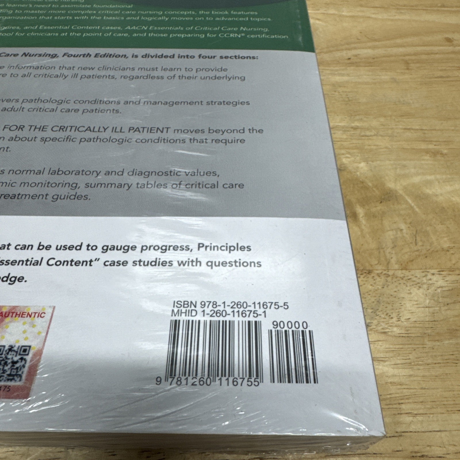 USA STOCK AACN Essentials of Critical Care Nursing, Fourth Edition paperback