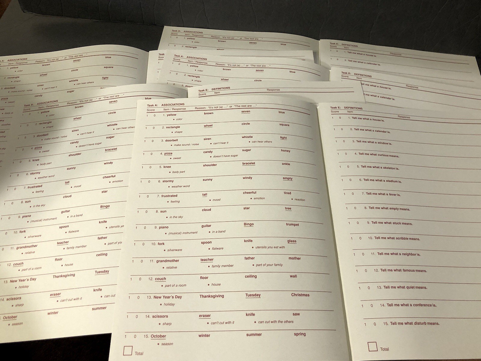 Linguisystems Response Forms The Word-R Test Elementary (semantics / Vocabulary