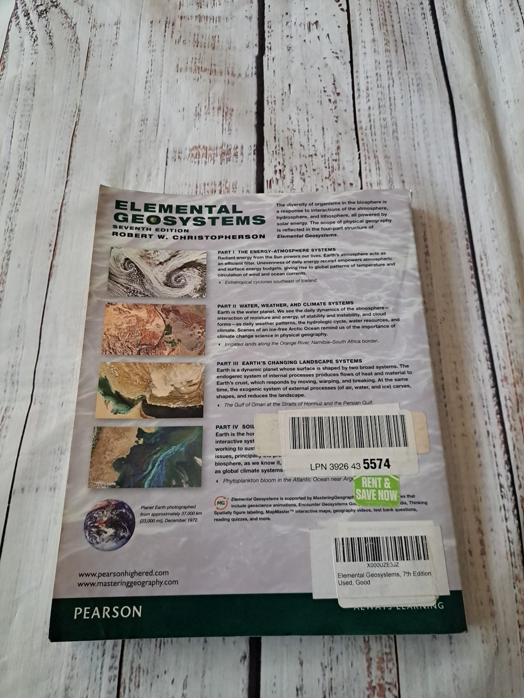 Elemental Geosystems (7th Edition) by Christopherson, Robert W., Birkeland, Gin