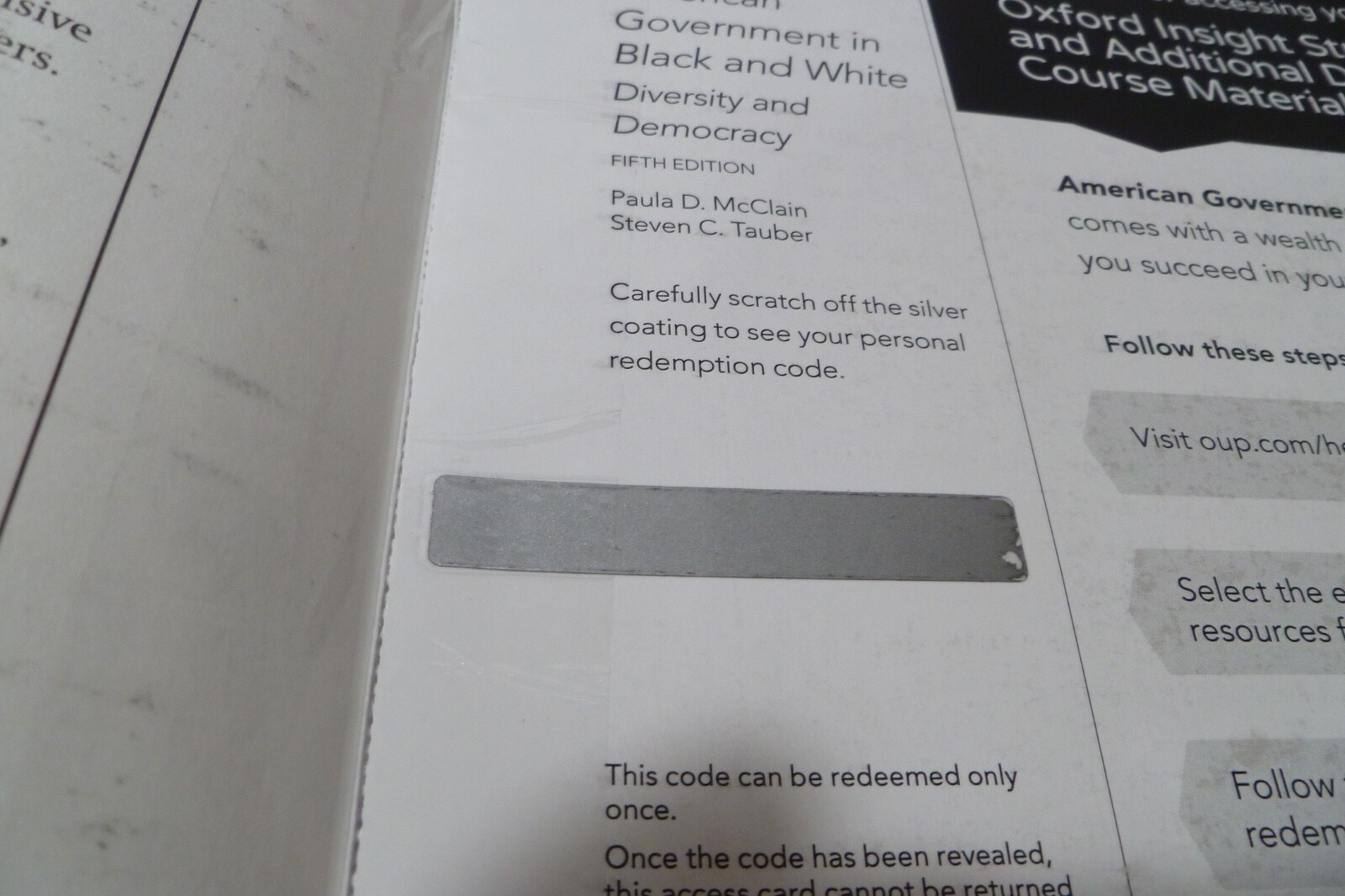 American Government in Black and White : Diversity and Democracy by Paula w/Code