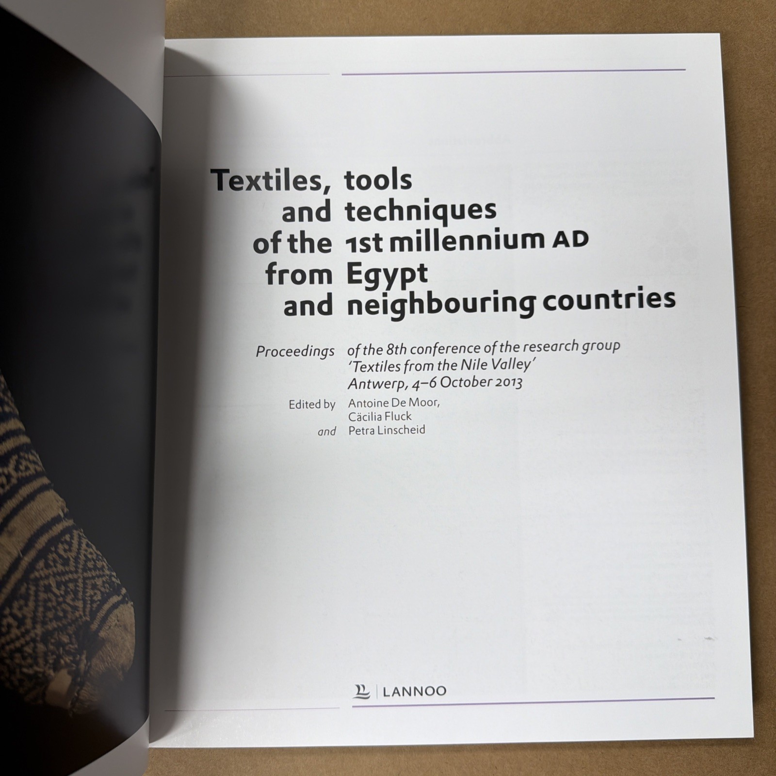 Textiles, Tools and Techniques Of the 1st Millennium AD from Egypt and.. Hardcov