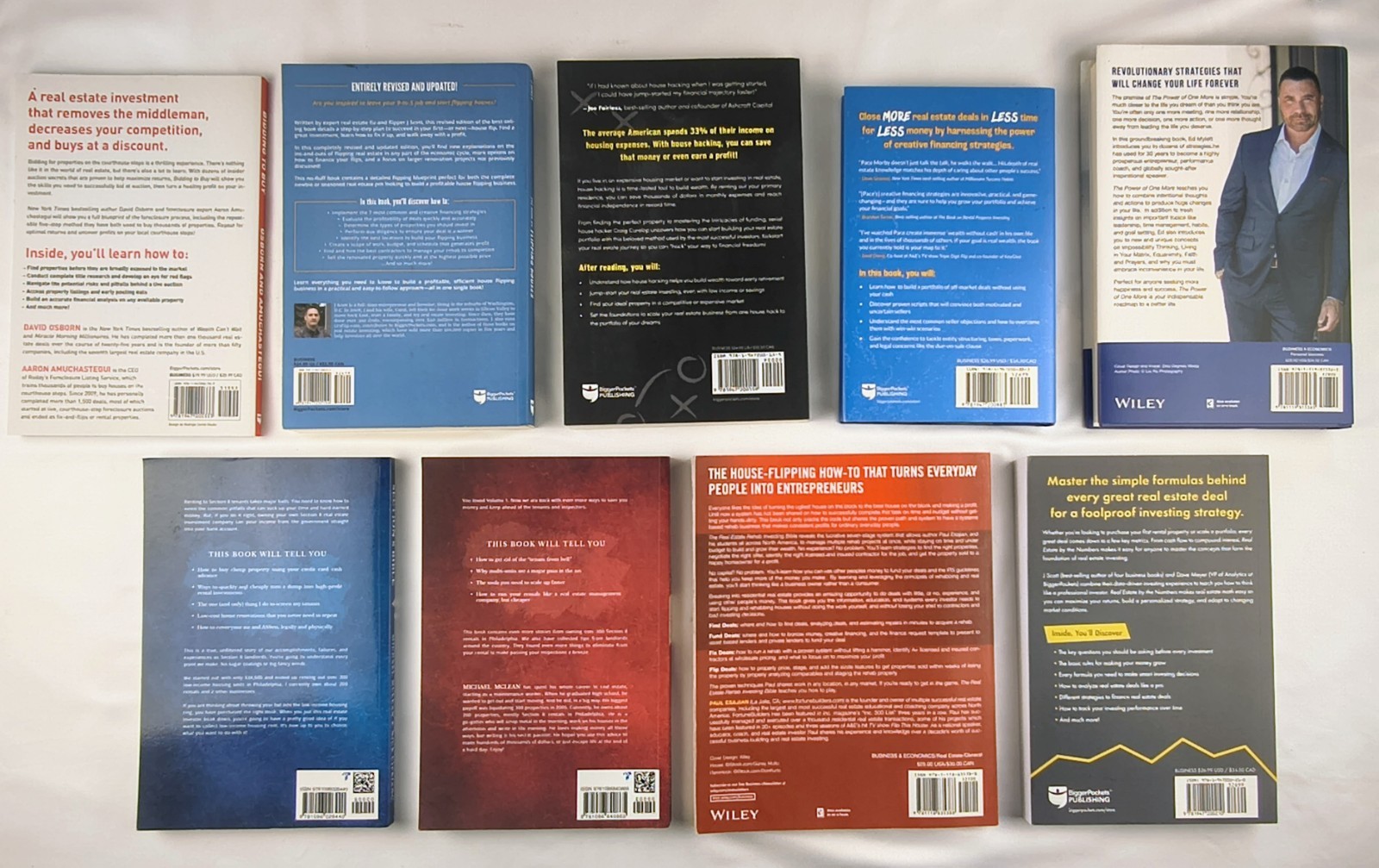 Real Estate Investing Book Lot of 9 Rentals Flipping Rehab Foreclosure Mindset