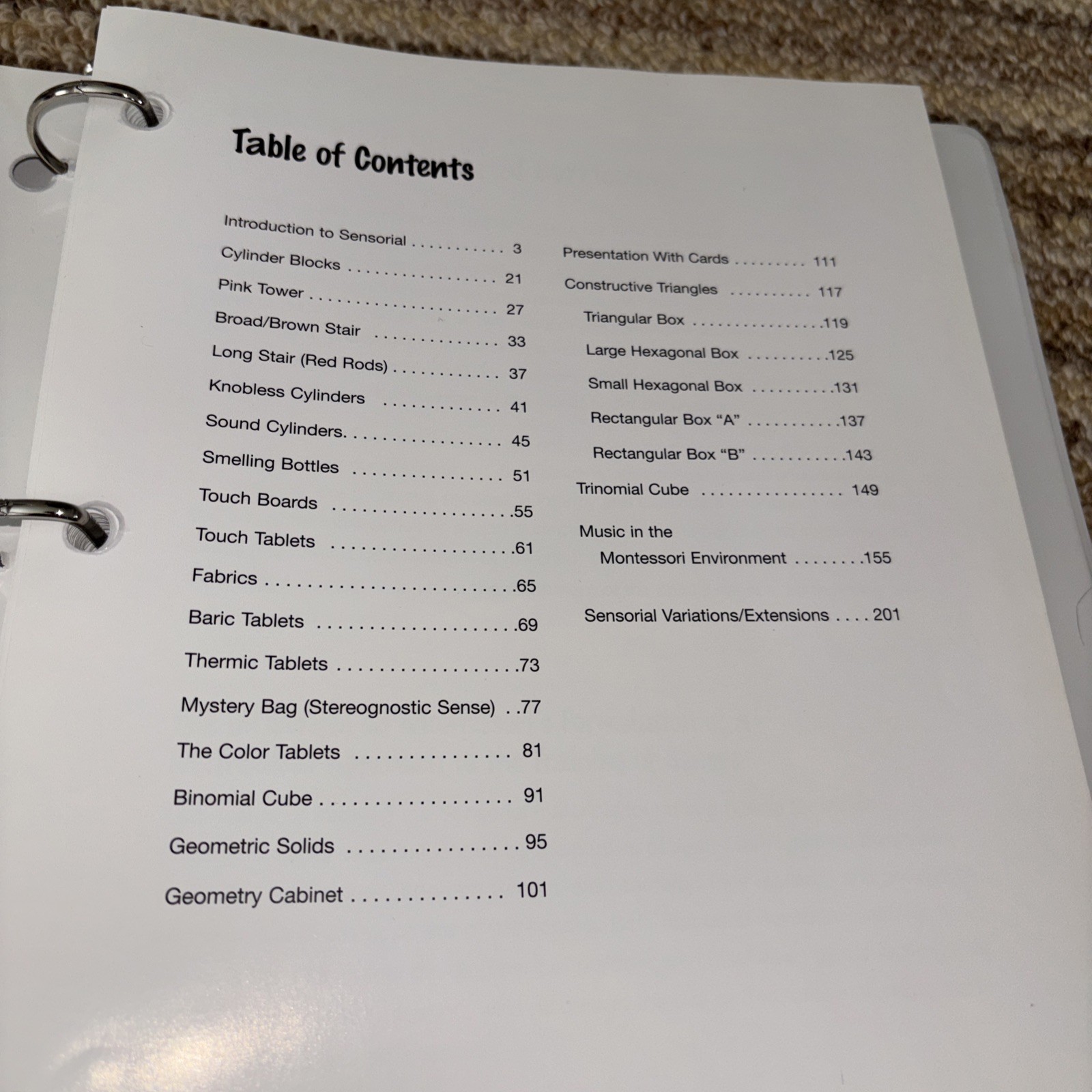 NAMC N American Montessori Early Childhood Curriculum 3-6 ,Set Of 6 Manuals