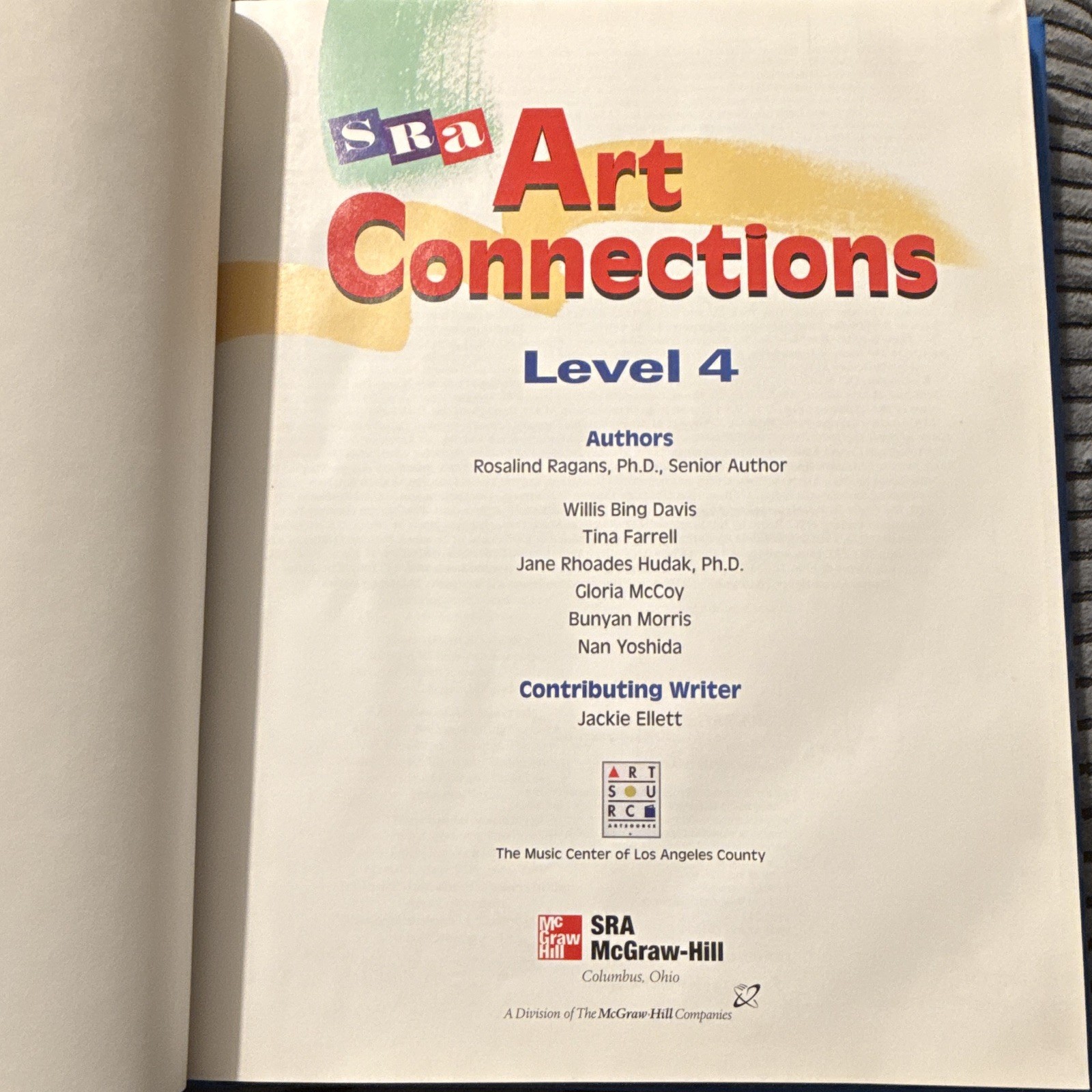 Art Connections Level 4 SRA/McGraw-Hill Hardcover 1998 Very Good Condition