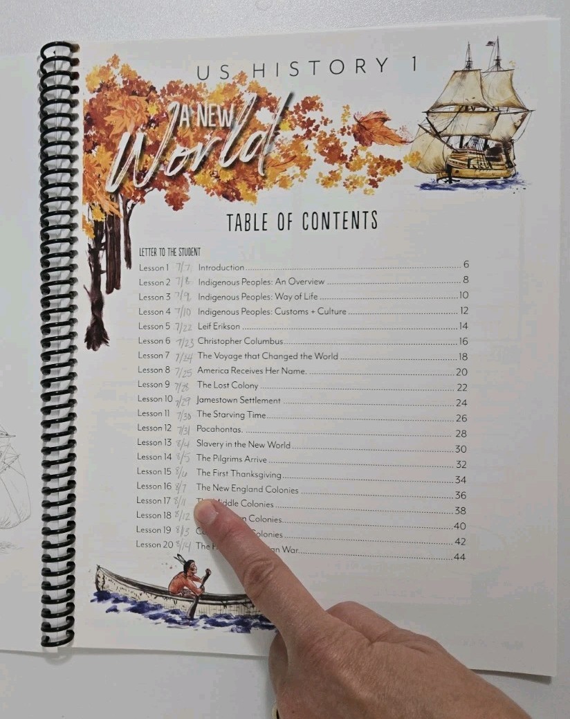 Gather Round Homeschool – US History 1 – A New World – High School Workbook