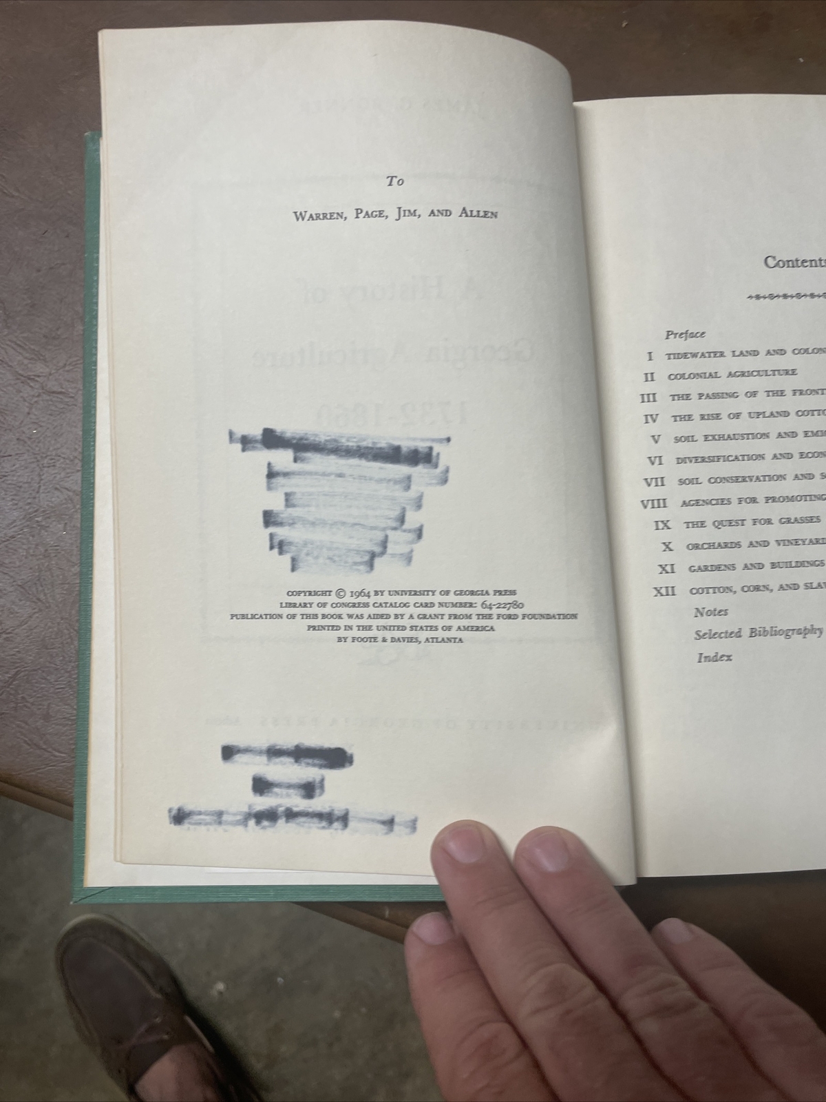A History of Georgia Agriculture 1732-1860 By James C. Bonner 1964 Hardcover