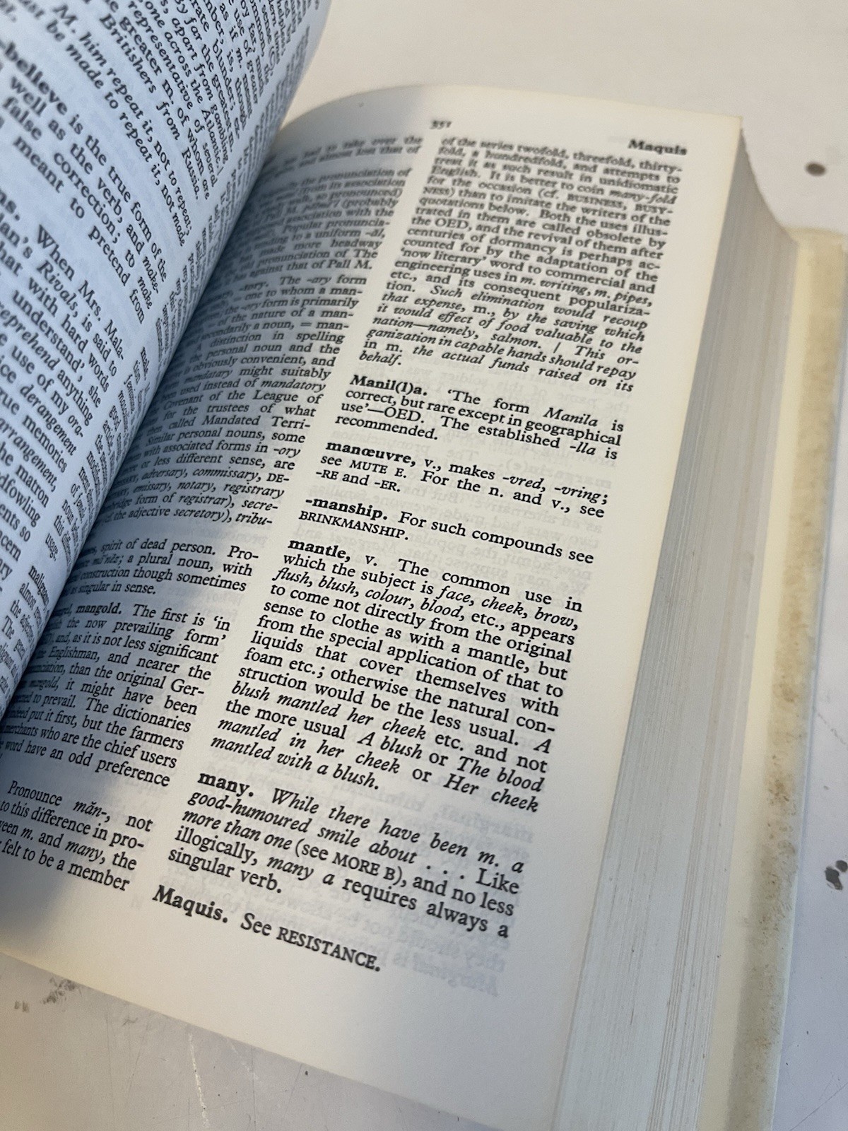 Dictionary of Modern English Usage by H. W. Fowler (1987, Hardcover Dust Jacket)