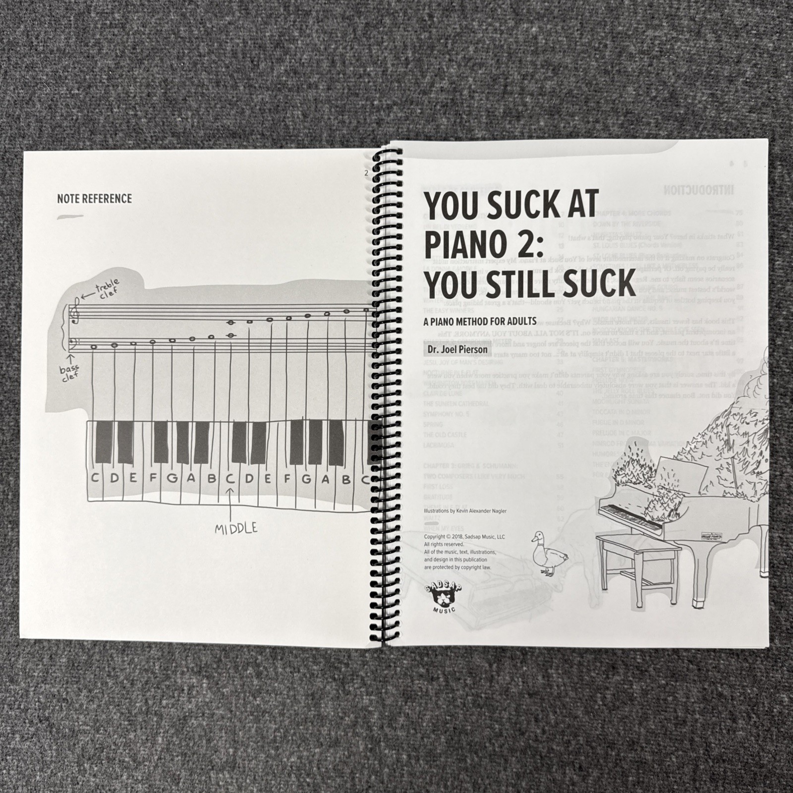 Rare You Suck At Piano 1 & 2 Joel Pierson A Piano Method for Adults HTF OOP
