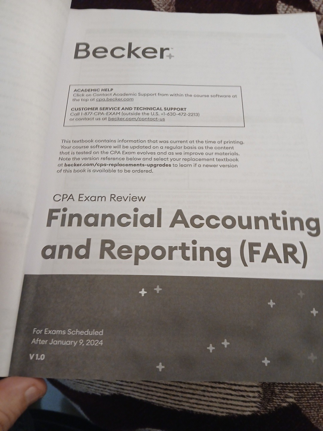 Becker FINANCIAL ACCOUNTING & REPORTING after January 9, 2024 v1.0