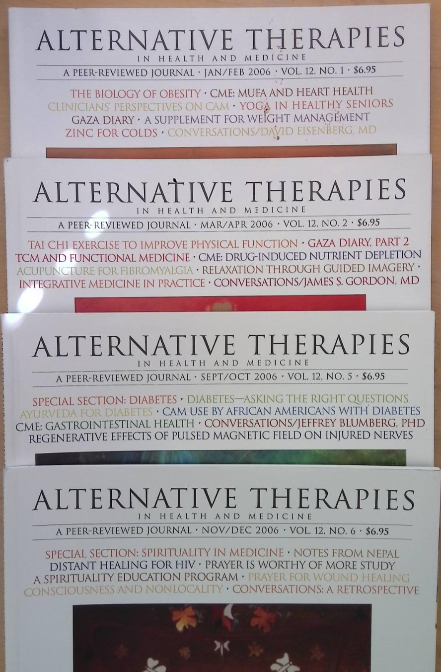 ALTERNATIVE THERAPIES IN HEALTH AND MEDICINE 11 vols