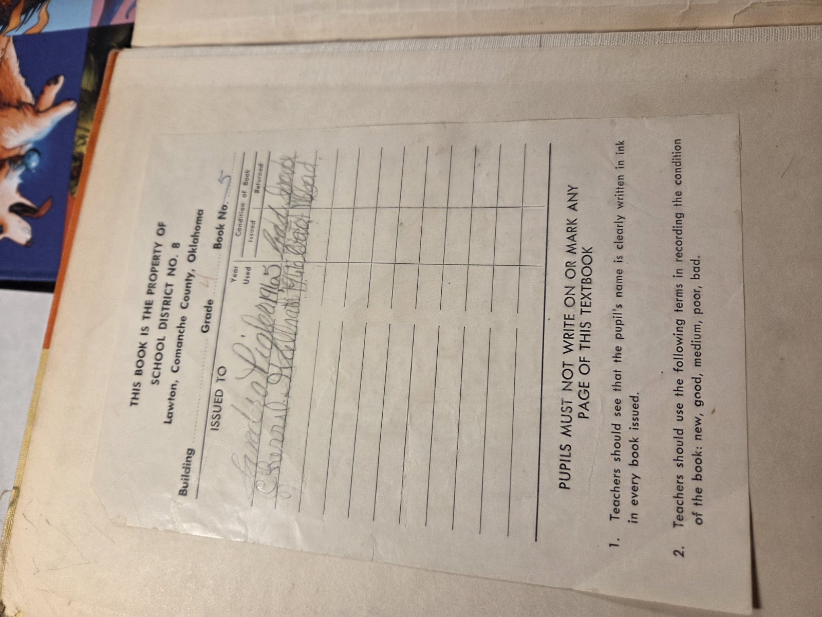 Vintage Teacher’s Edition 1960 – Your People And Mine Grade 4 Ex-Library Book