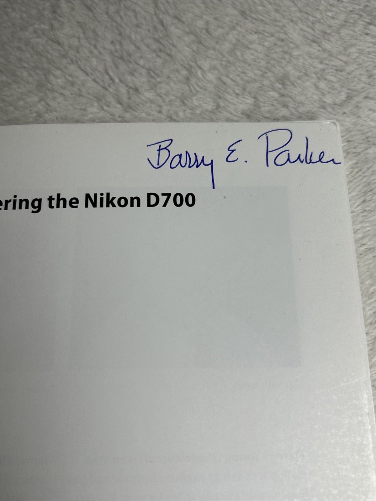 Mastering the Nikon D700 by Johnson, James GOOD Some creased pages