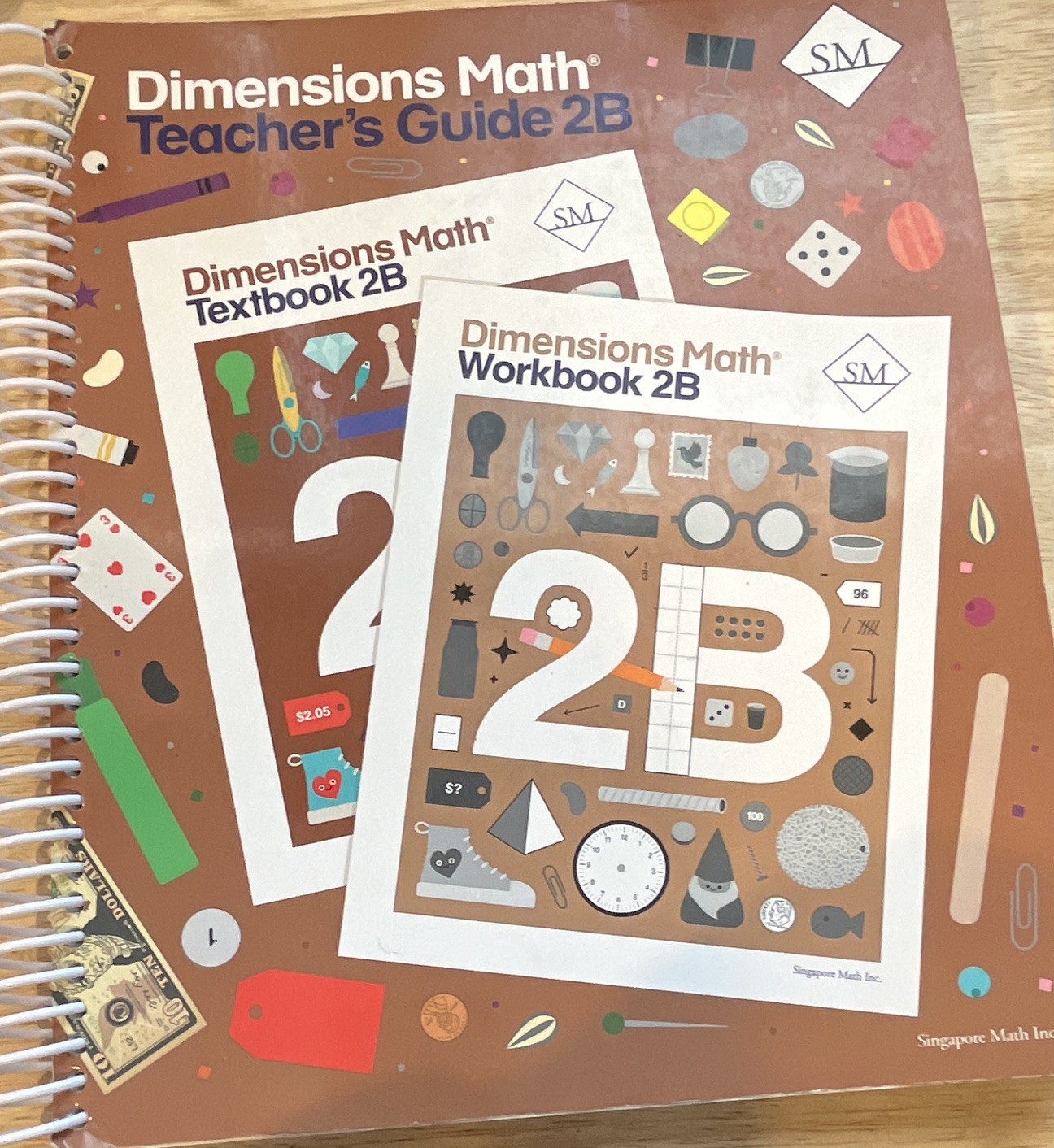 Singapore Math Dimensions Math Textbook 2B Elementary Beginner English Paperback