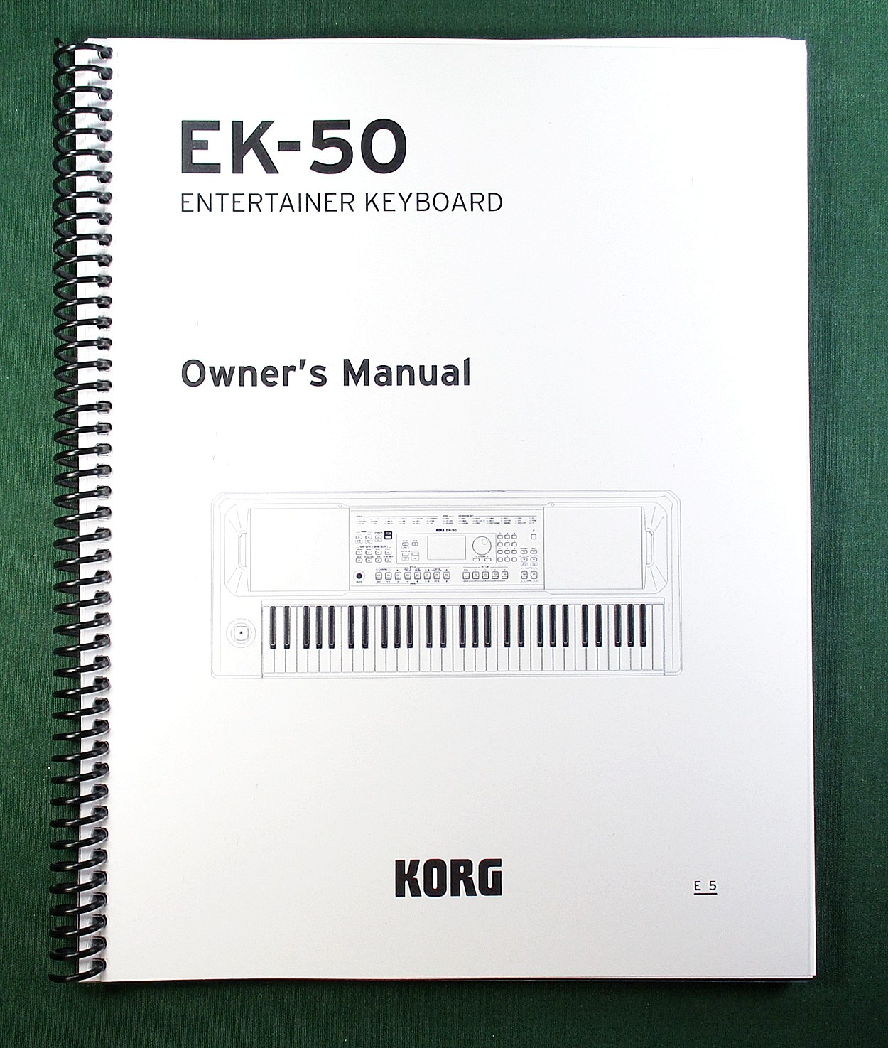 Korg EK-50 Instruction Manual: Full Color 33 Pages & Protective Covers!