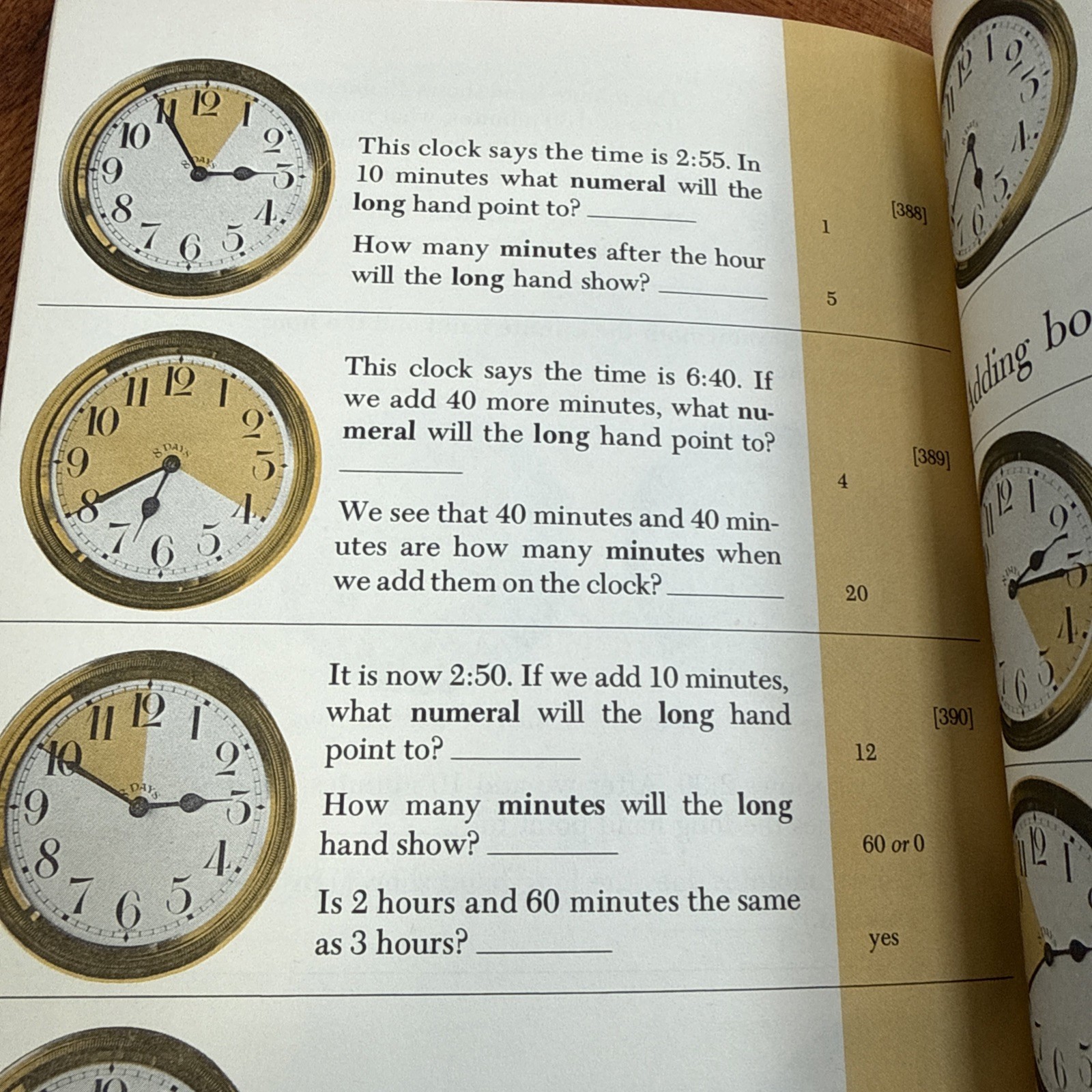 Telling Time Step-by-Step Guide Workbook 1963 100 pages of Lessons