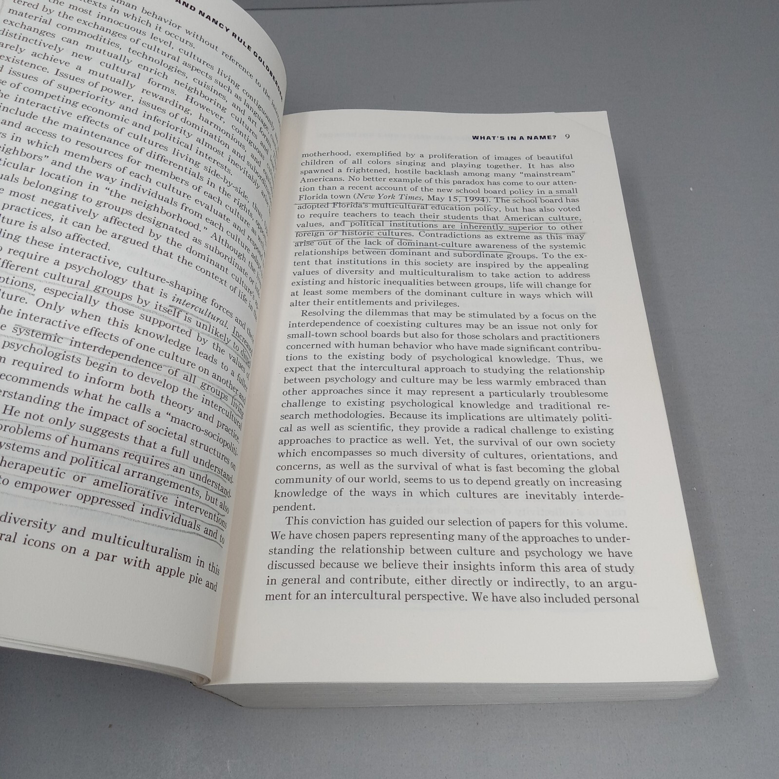 The Culture And Psychology Reader: 1995 PB Jody Veroff & Nancy Rule Goldberger