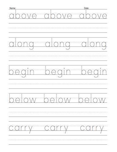 Handwriting Practice Book for Kids Ages 6-10 : Printing Workbook for Grades 1, 2