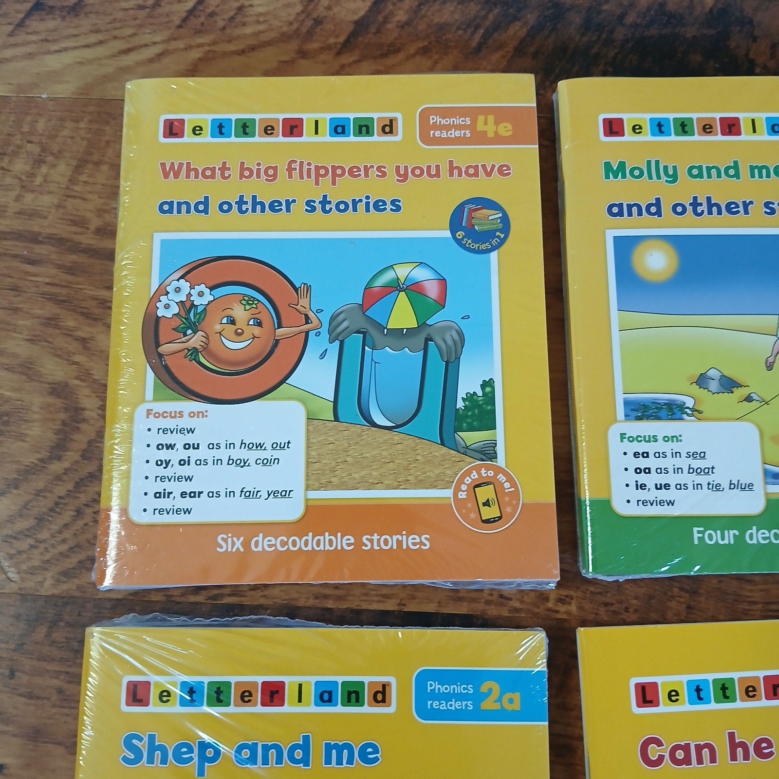 LETTERLAND Phonics Leveled Readers Books Sets 1 – 4 (5 Books Per Set) Elementar