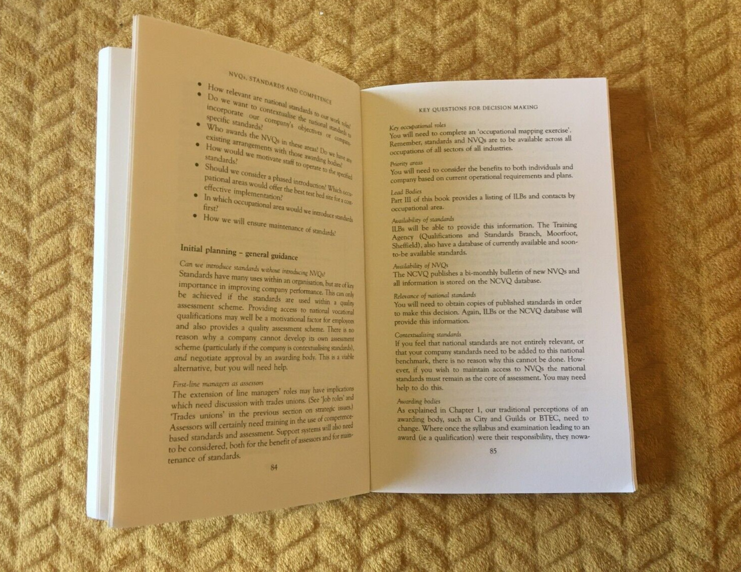NVQ’s STANDARDS AND COMPETENCE SHIRLEY FLETCHER – KOGAN PAGE 1991