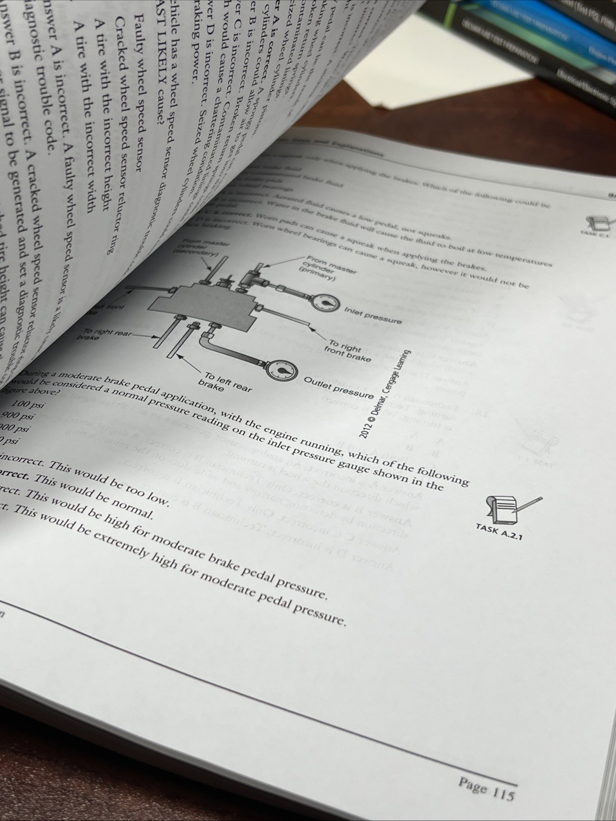 Clean Pages ASE Test Preparation – A5 Brakes (Delmar ASE Test Preparation Series
