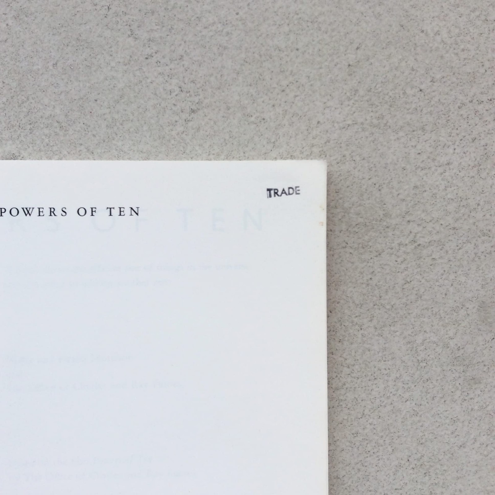 Powers of Ten: A Book About the Relative Size of Things in the…