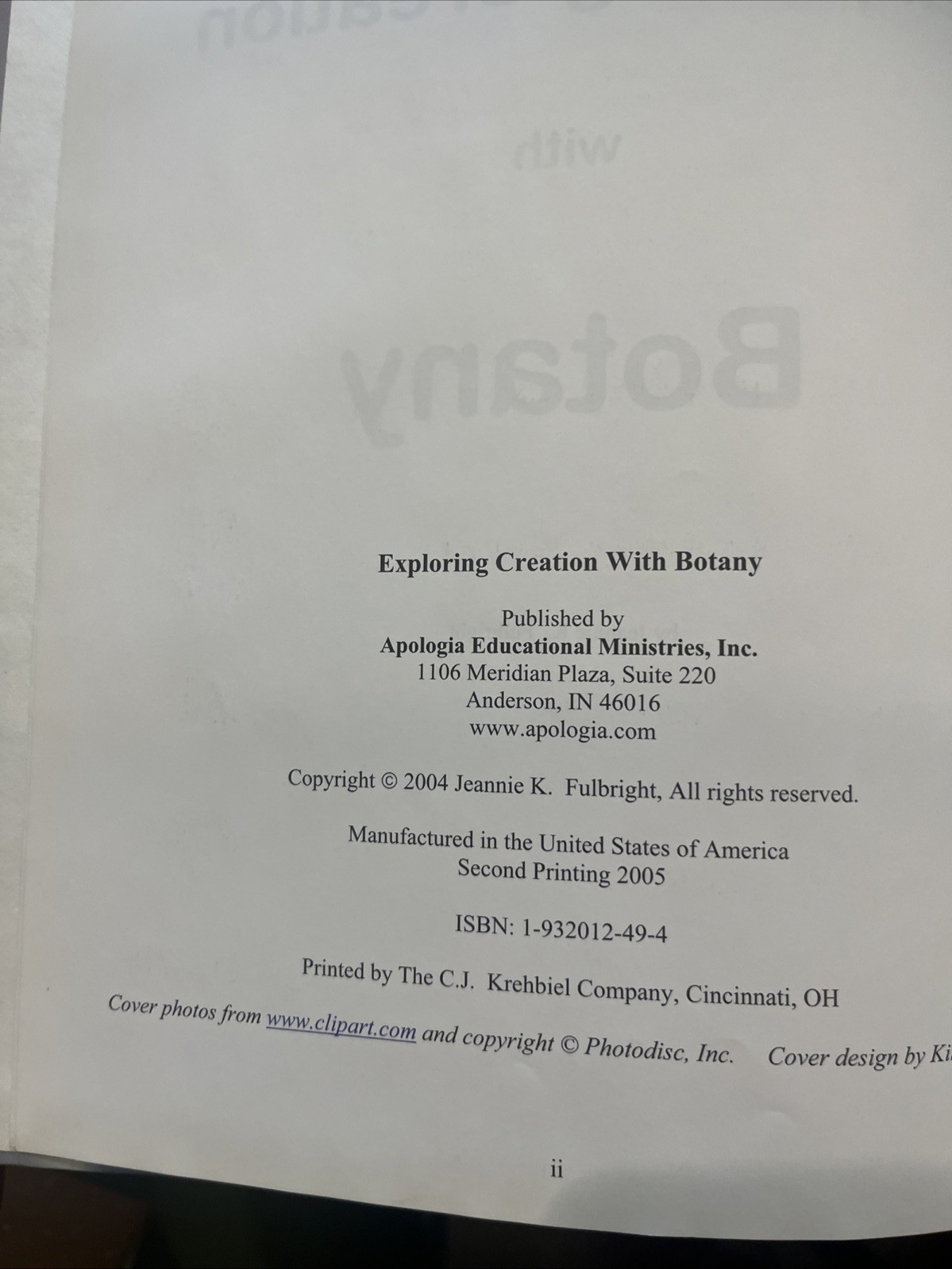 Young Explorer Series Exploring Creation with Botany – great condition