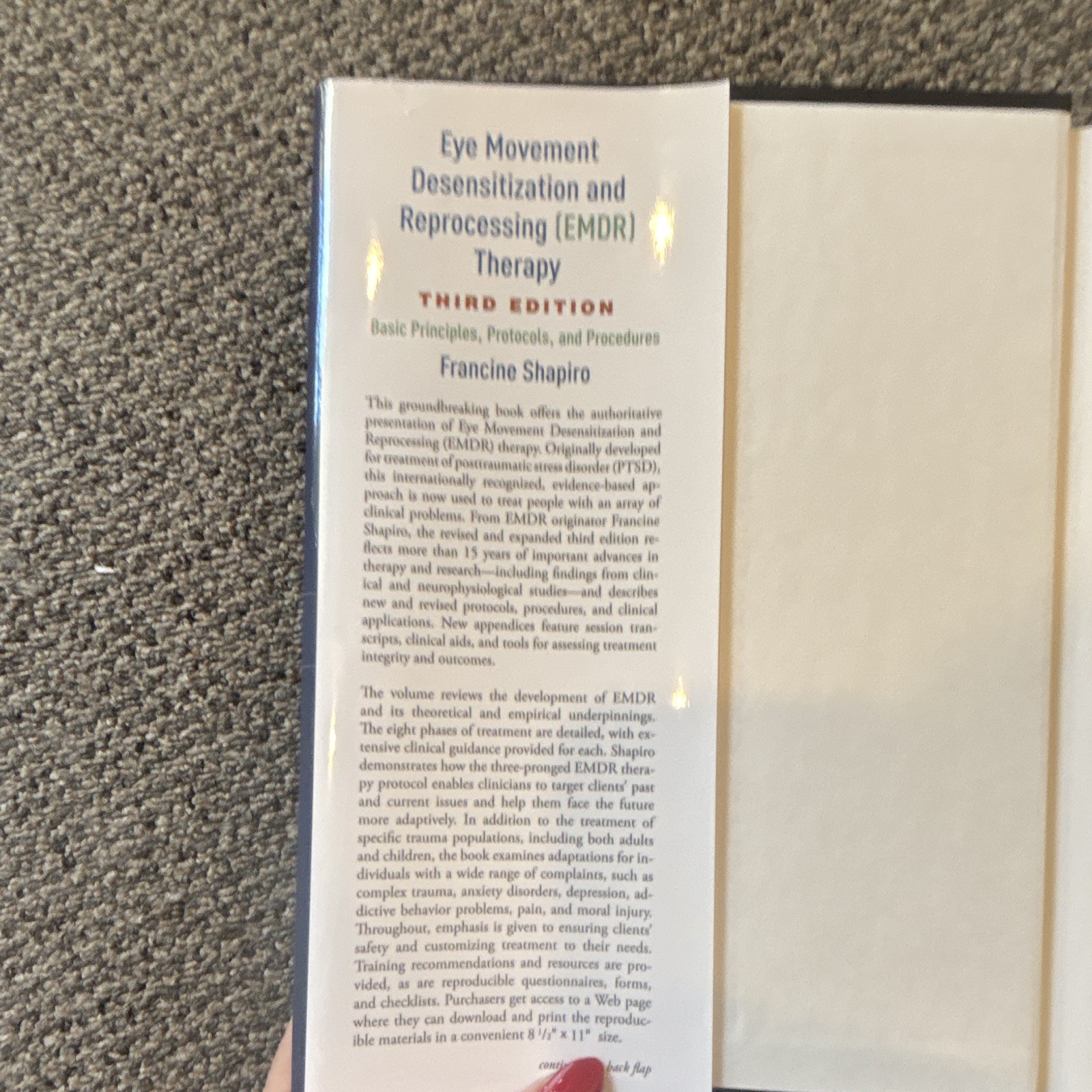 Francine Shapiro EMDR Therapy Third Edition Guilford Press 2017 Book