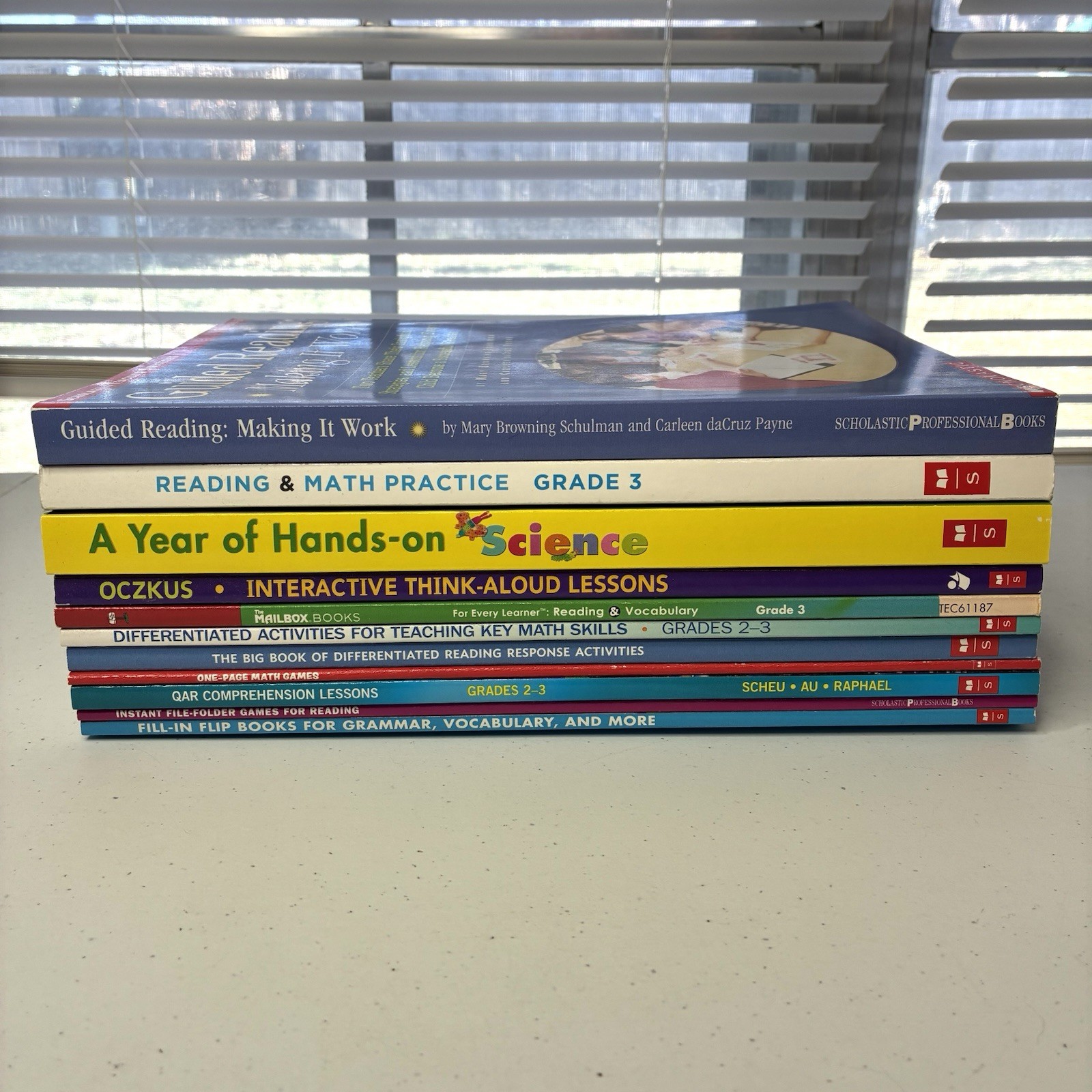 Lot of 11 Scholastic Workbooks Grade K-3 Homeschool Reading Writing Science