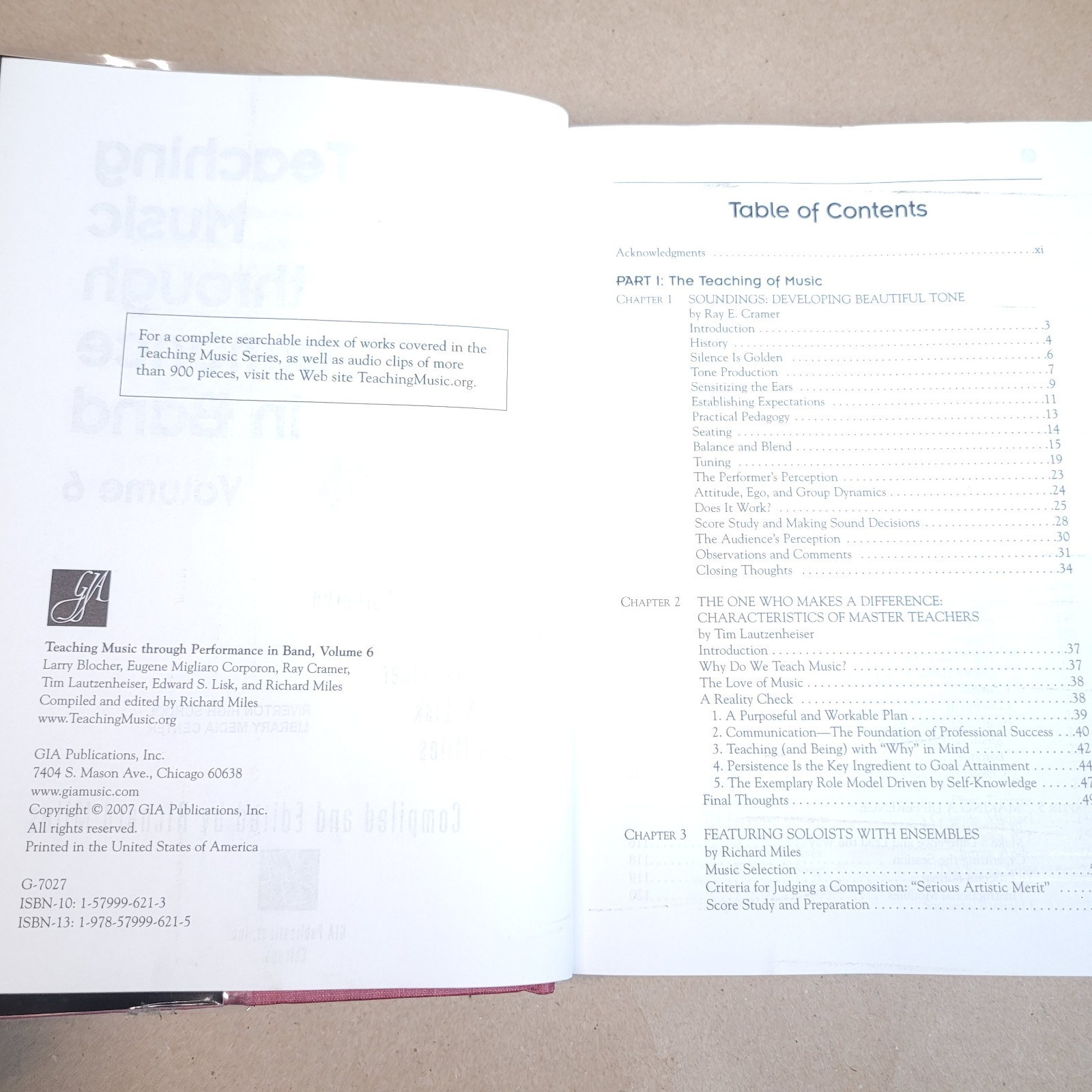 Teaching Music through Performance in Band Hardcover
