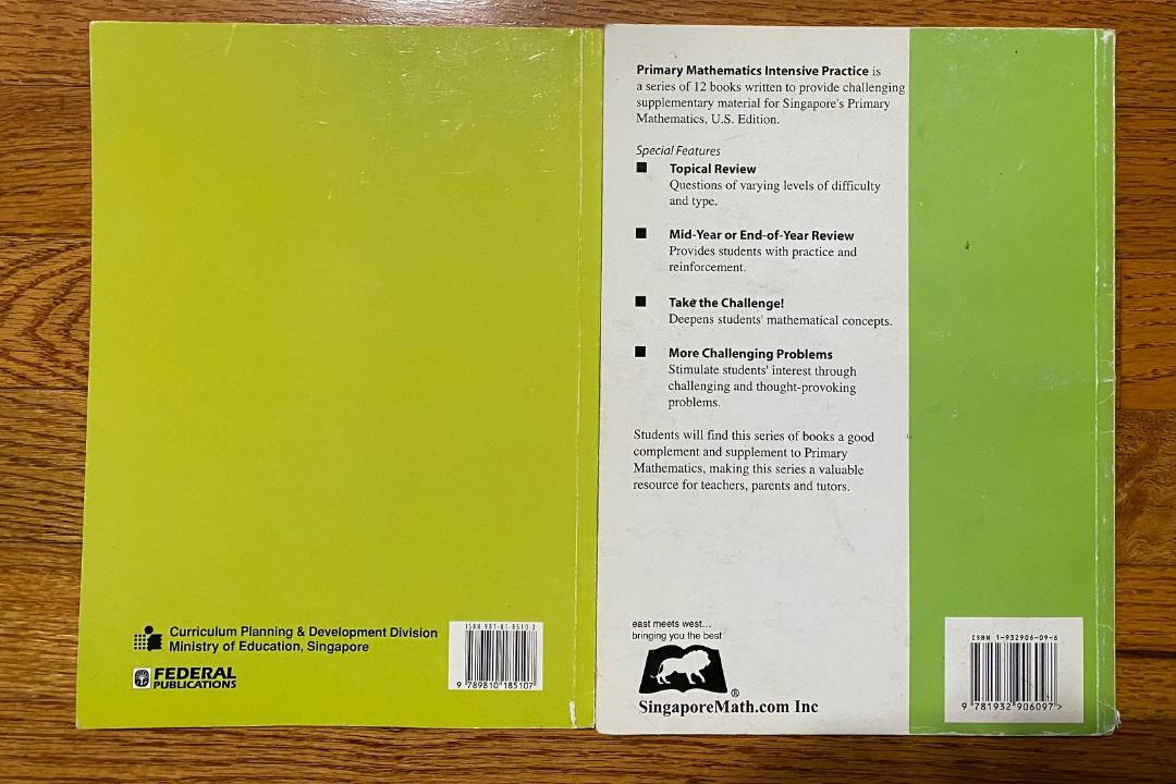 Singapore Math Primary Mathematics Textbook 5A Intensive Practice 5B