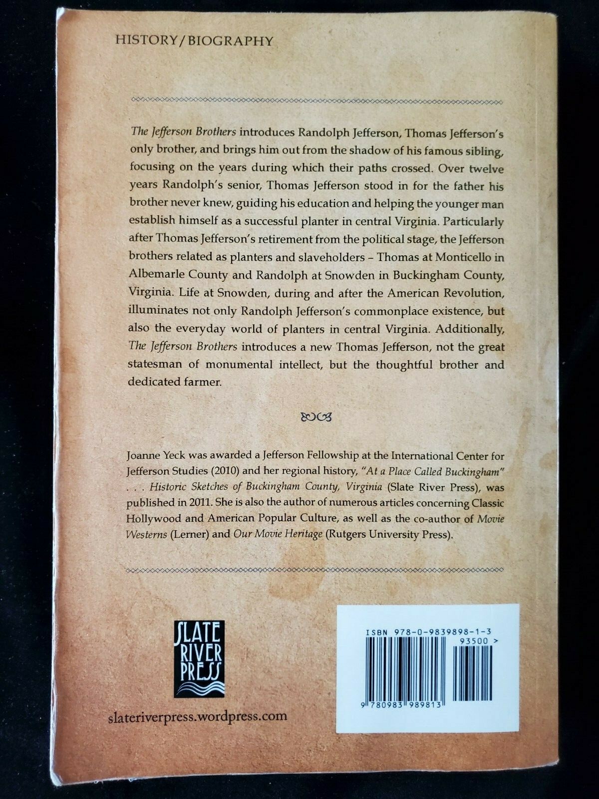 The Jefferson Brothers by Joanne L. Yeck.  Trade Paperback. 2012