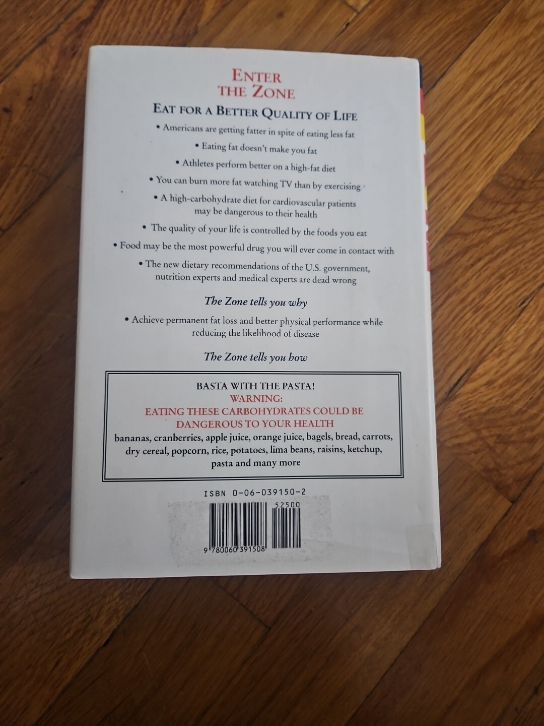 The Zone: Revolutionary Life Plan to Put Your Body in Total Balance for Permanen