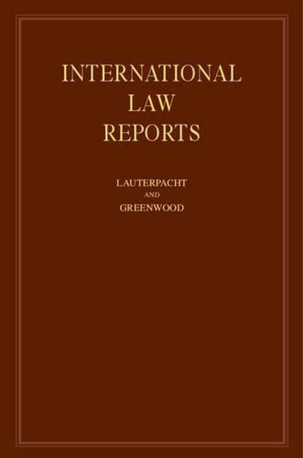 International Law Reports by E. Lauterpacht (English) Hardcover Book