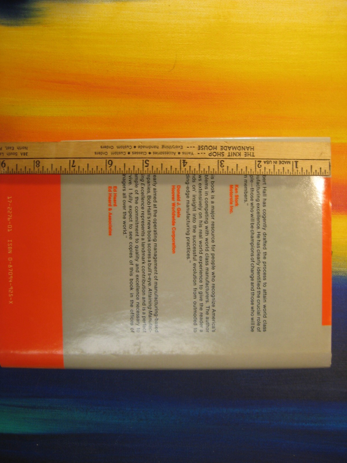Robert Hall Attain Manufacturing Excellence Dow Jones Irwin Business Book HC