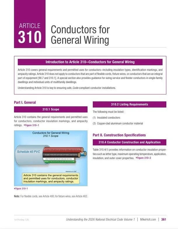 2026 Mike Holt’s Illustrated Guide to Understanding the National Electrical Code